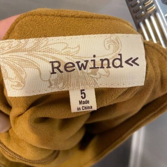 Rewind Women's Tassels Fringed Faux‎ Suede Skirt - Picture 6 of 6